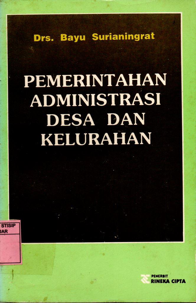 Pemerintahan Administrasi Desa Dan Kelurahan