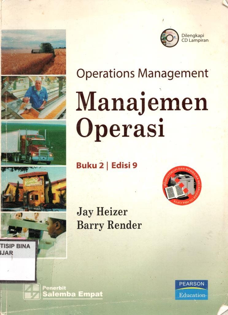 Operations Management / Manajemen Operasi Buku 2 Edisi 9