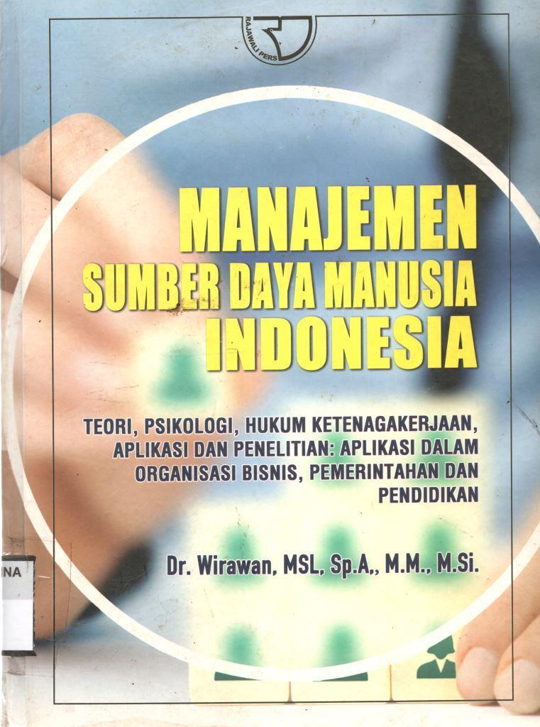 MANAJEMEN SUMBER DAYA MANUSIA INDONESIA
