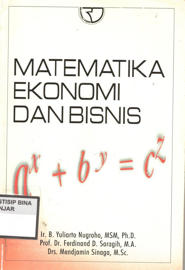 MATEMATIKA EKONOMI DAN BISNIS