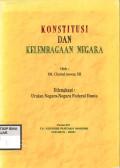 KONSTITUSI DAN KELEMBAGAAN NEGARA