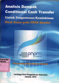 Analisis Dampak Conditional  Cash Transfer Untuk Pengentasan Kemiskinan : Studi Kasus Pada PNPM Mandiri