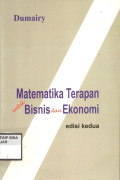 Matematika Terapan untuk Bisnis dan Ekonomi edisi kedua