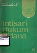 INTISARI HUKUM PIDANA